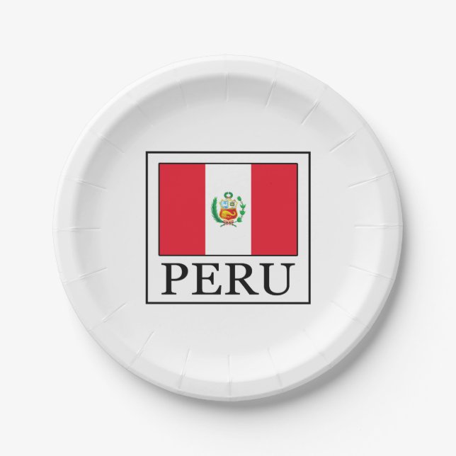 Plato De Papel Perú (Anverso)