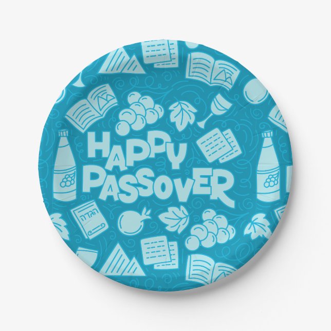 Plato De Papel Pesach Paper Plate (Anverso)