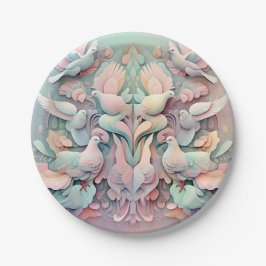 PLATO DE PAPEL PESAMENTE DESCENDIENTE "