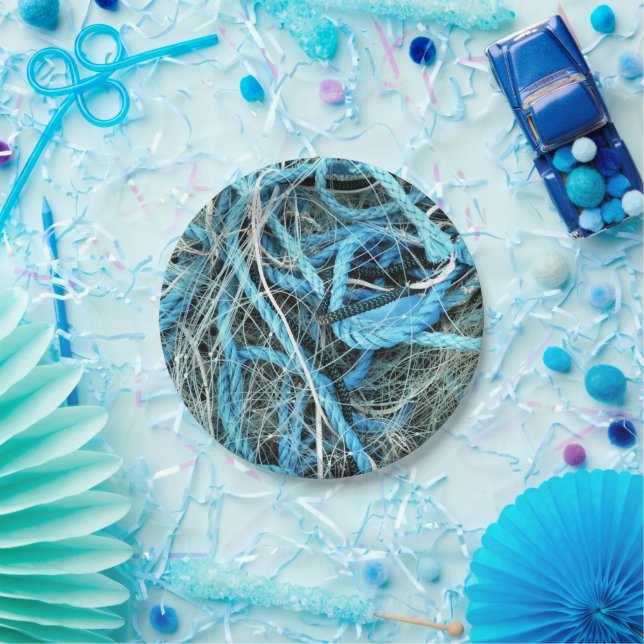 PLATO DE PAPEL PESCA (Fiesta)