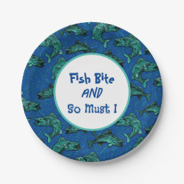 Plato De Papel Pesca de peces Bite Walleye