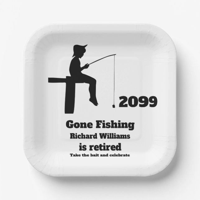 Plato De Papel Pescador retirado de la pesca moderna abandonada (Anverso)