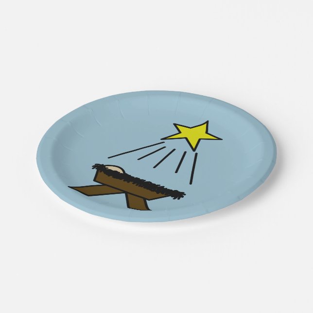 Plato De Papel Pesebre del navidad (Angular)