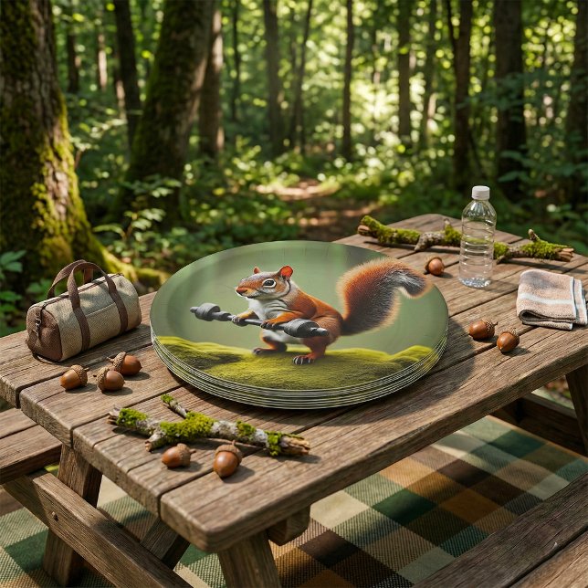 Plato De Papel Pesos de elevación de ardillas (Subido por el creador)