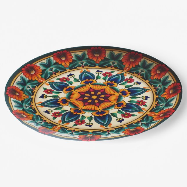 Plato De Papel 💀 🎉 Petal Prisma Doom Día de los Muertos (Angular)