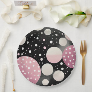 Plato De Papel Petales rosados