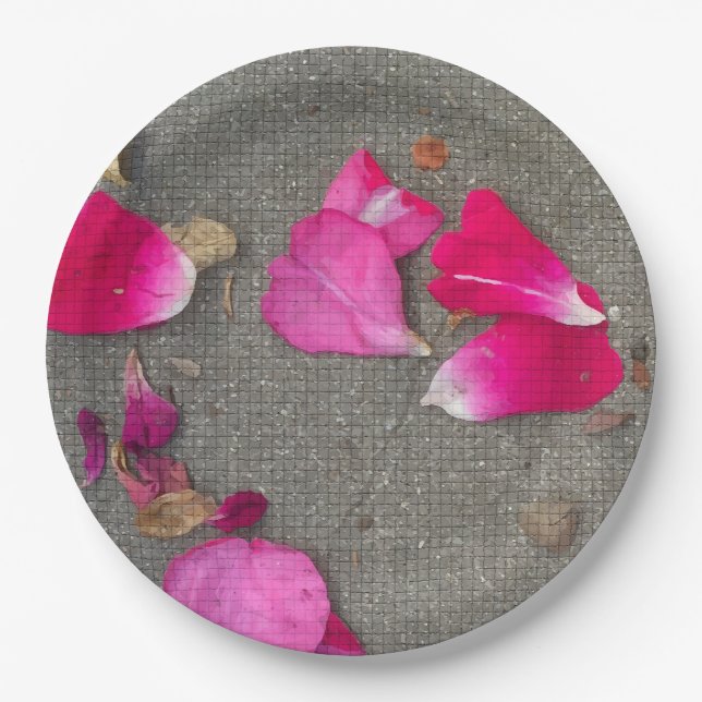 Plato De Papel Pétalos de baile IV (Anverso)