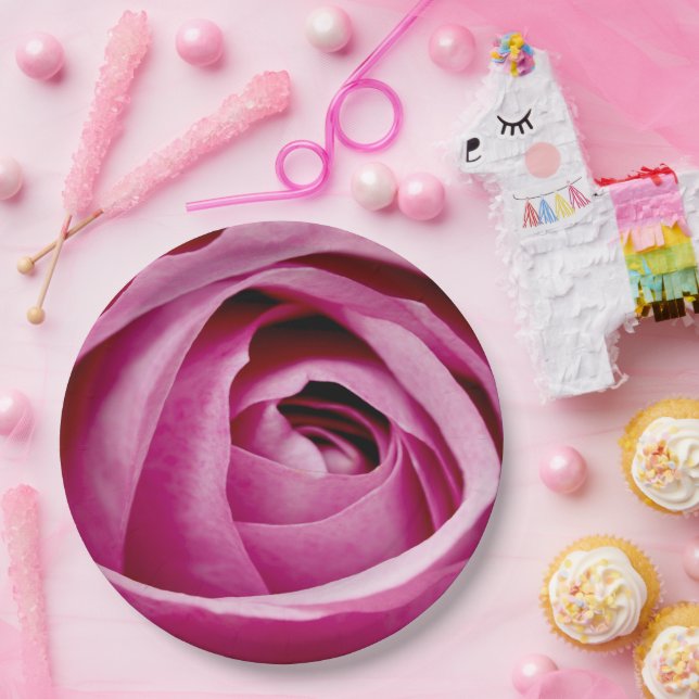 Plato De Papel Pétalos interiores de Rosa Bud (Fiesta)