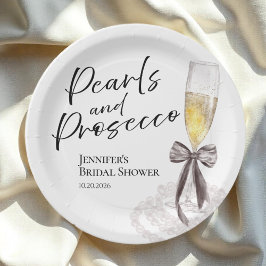 Plato De Papel Pétalos y Prosecco | Desayuno Nupcial de Acuarela 