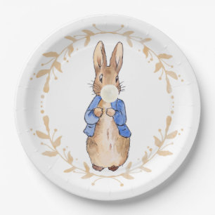 Plato De Papel Peter Rabbit Bearing White Gum