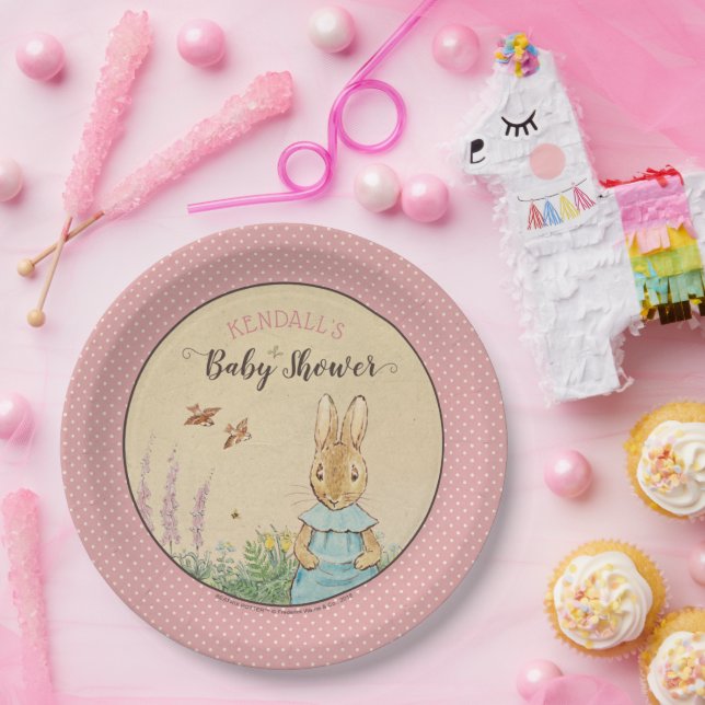 Plato De Papel Peter Rabbit | CHICA BABY SHOWER (Fiesta)