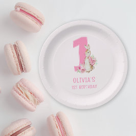 Plato De Papel Peter Rabbit | Primer cumpleaños