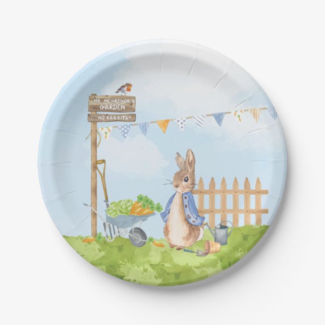 Plato De Papel Peter the Rabbit (Anverso)