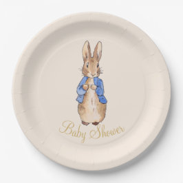 Plato De Papel Peter the Rabbit Baby Shower