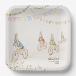Plato De Papel Peter the Rabbit Bunny Gender Neutral Baby Shower