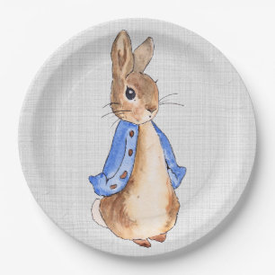 Plato De Papel Peter the Rabbit Gray Linen
