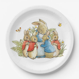 Plato De Papel Peter the Rabbit Josephine Bunny