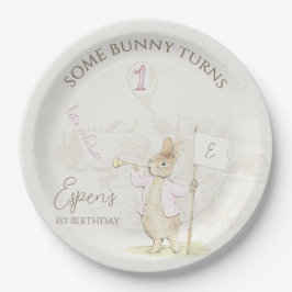Plato De Papel Peter the Rabbit Soe Bunny primer cumpleaños