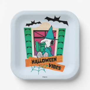 Plato De Papel Pez Snoopy Pociones Mágicas Halloween