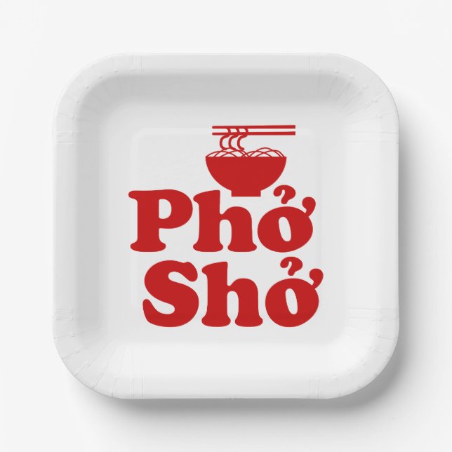 Plato De Papel Phở Shở (Anverso)