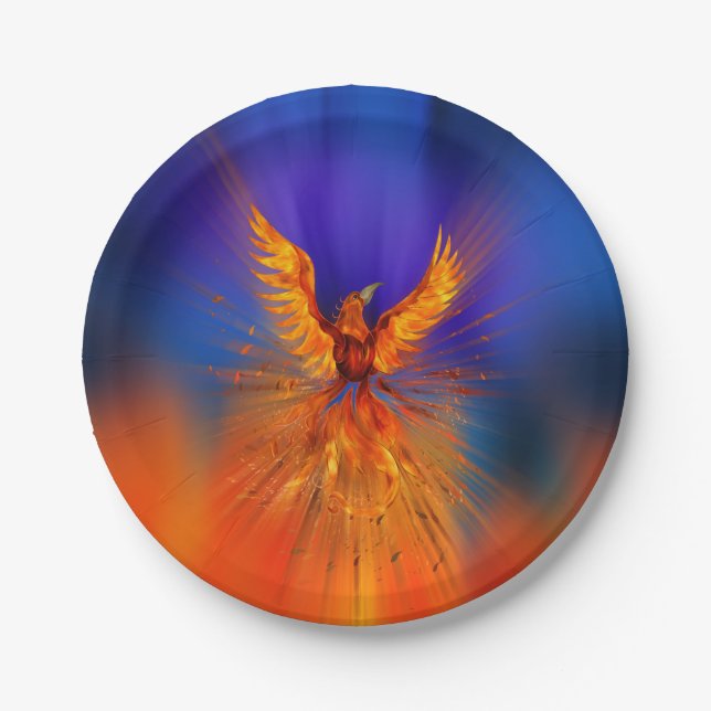 Plato De Papel Phoenix Rising (Anverso)