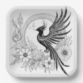 Plato De Papel Phoenix Rising