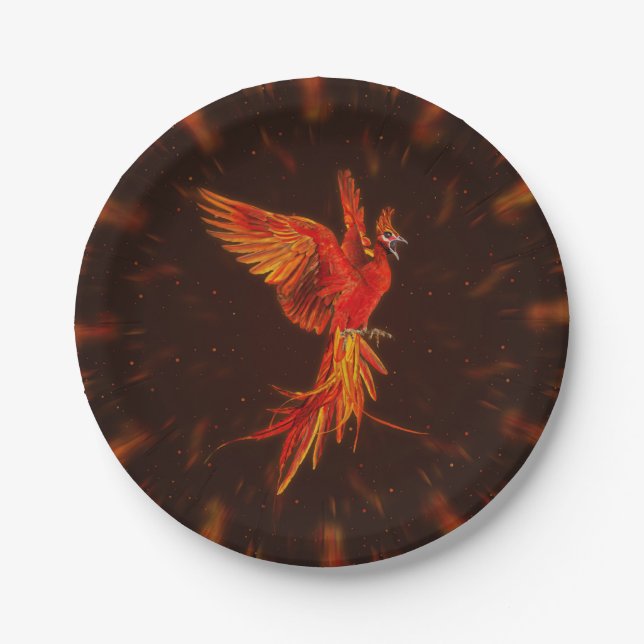 Plato De Papel Phoenix Rising - # 1 (Anverso)
