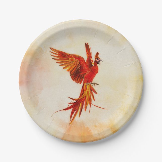 Plato De Papel Phoenix Rising - #2 (Anverso)