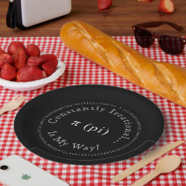 Plato De Papel Pi, La Constante Matemática Irracional