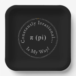 Plato De Papel Pi, La Irracional Diversión Matemática Constante