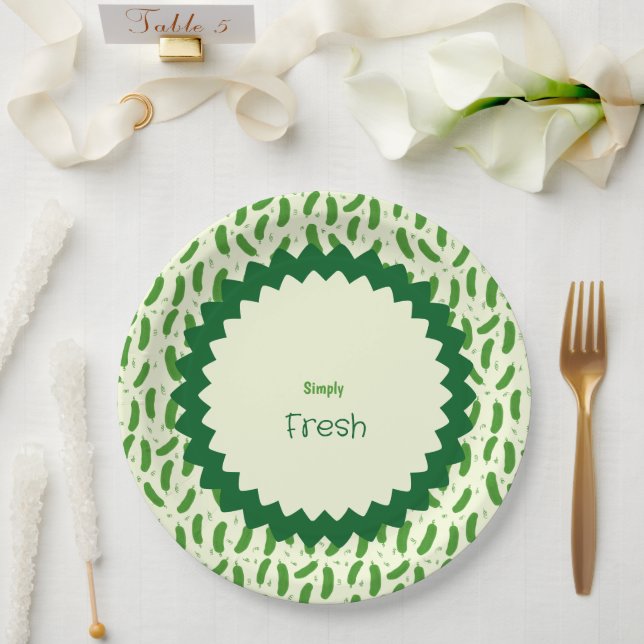 Plato De Papel Pickle & Fresh Collection  (Boda)