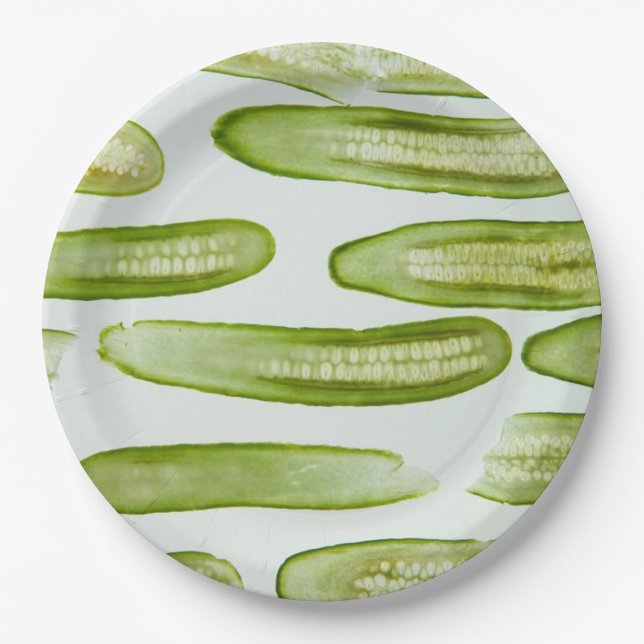 Plato De Papel Pickles Green (Anverso)