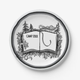 Plato De Papel Picnic de Camping Personalizado Camper/Hiker