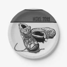 Plato De Papel Picnic de Camping Personalizado de Hiker