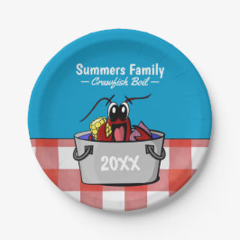 Plato De Papel Picnic de Fiesta familiar anual que hierve crujien
