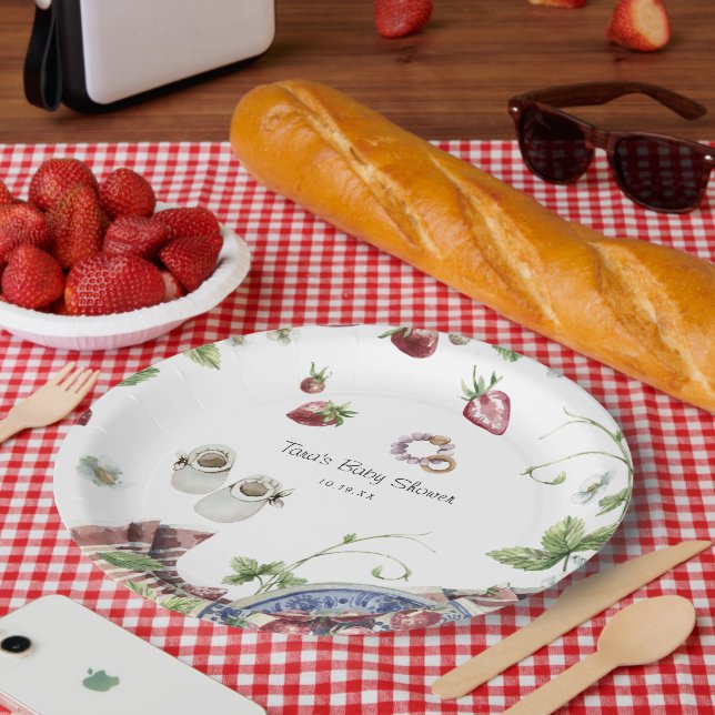 Plato De Papel Picnic de verano dulce | BABY SHOWER (Picnic)
