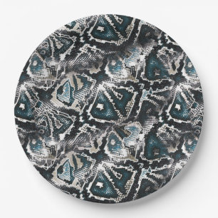 Plato De Papel Piel de serpiente