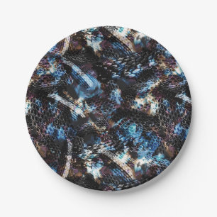 Plato De Papel Piel de serpiente