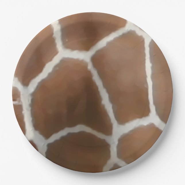 PLATO DE PAPEL PIEL GIRAFFE (Anverso)