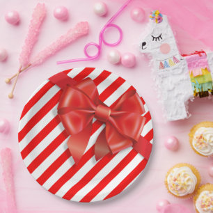 Plato De Papel Piernas Divertidas de Elfo Navidad Traviesuras d