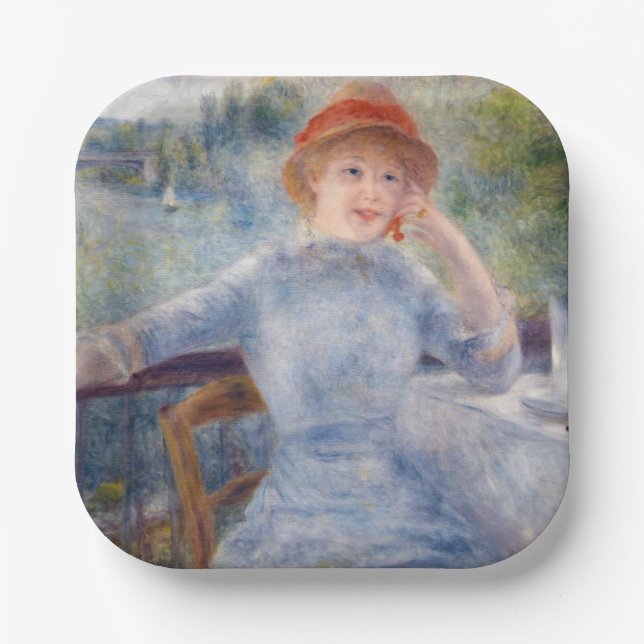 Plato De Papel Pierre Auguste Renoir - Alphonsine Fournaise (Anverso)