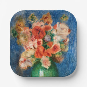 Plato De Papel Pierre-Auguste Renoir - Ramo de flores