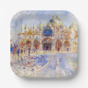 Plato De Papel Pierre-Auguste Renoir - Venecia, Piazza San Marco