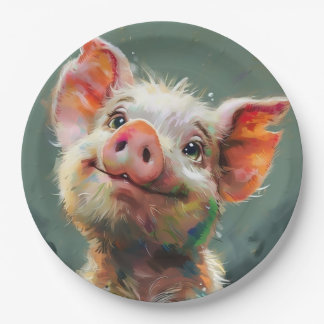 Plato De Papel Piglet