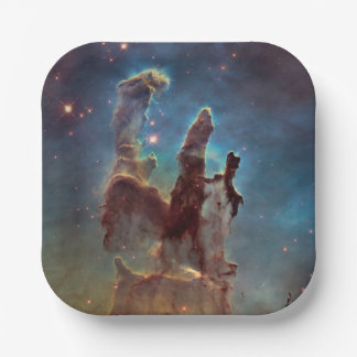 Plato De Papel Pilares de la Creación, Águila Nebulosa Espacio Hu