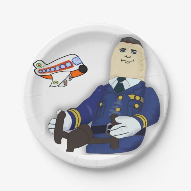 Plato De Papel Piloto de placas de papel (Anverso)