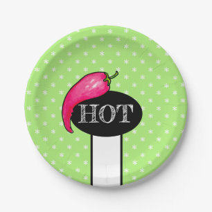 Plato De Papel Pimienta de chile