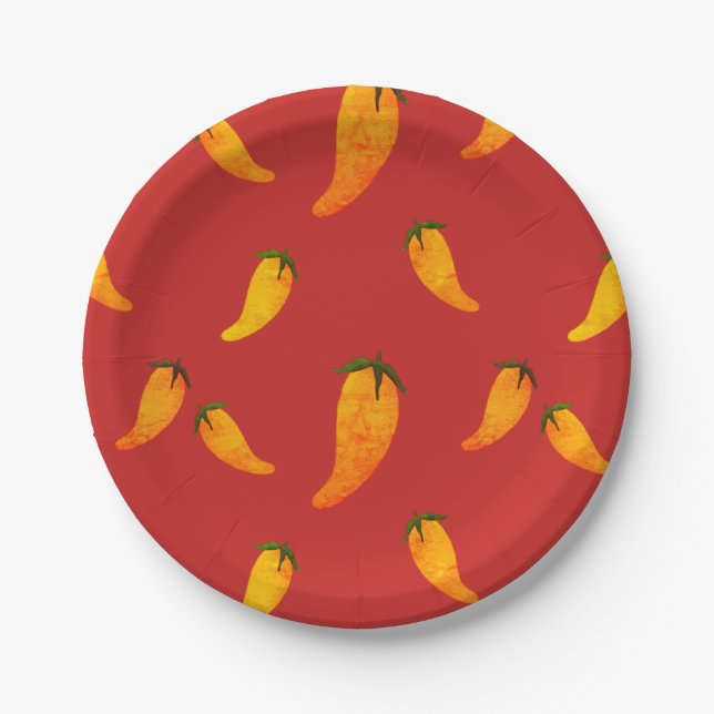 Plato De Papel Pimientos (Anverso)