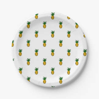 Plato De Papel Piña Dorada Dulce