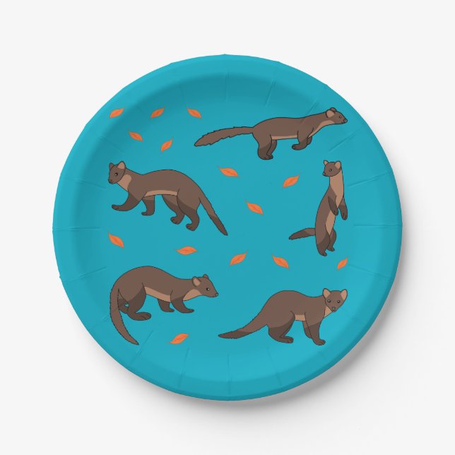 Plato De Papel Pine Martens (Anverso)